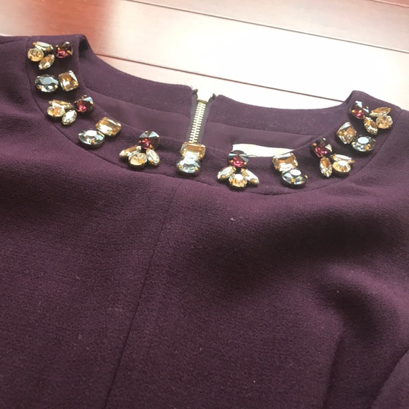 👗Eliza J jeweled plum midi dress - Picture 4 of 7